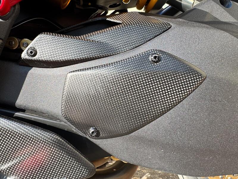 Protezione forcellone in carbonio Ducati Multistrada V4 Pikes Peak e RS