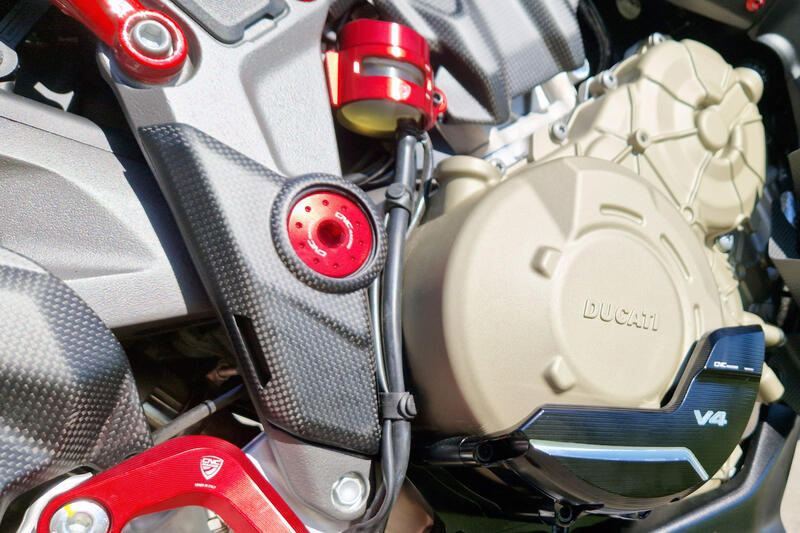 Frame side plates lower covers with holes carbon for Ducati Multistrada V4