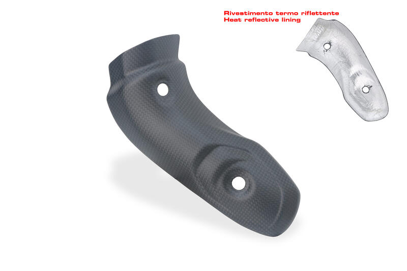 Paracalore collettori in carbonio per Ducati Multistrada V4 MY2025