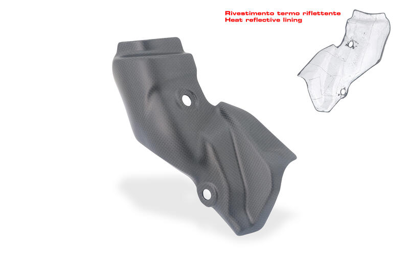 Exhaust pipe heat guard in carbon for Ducati Multistrada V2 MY2025