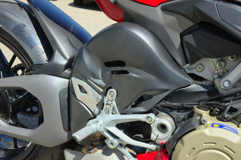 Paracalore collettori Ducati Panigale V4 in carbonio