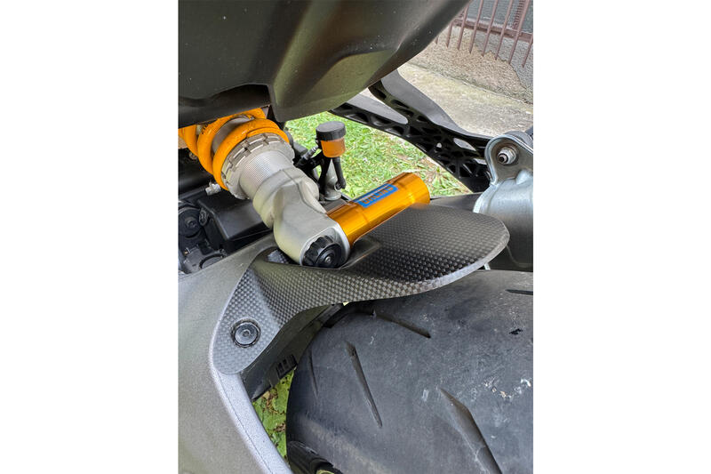 Parafango posteriore in carbonio opaco Ducati Monster 1200, Supersport 936