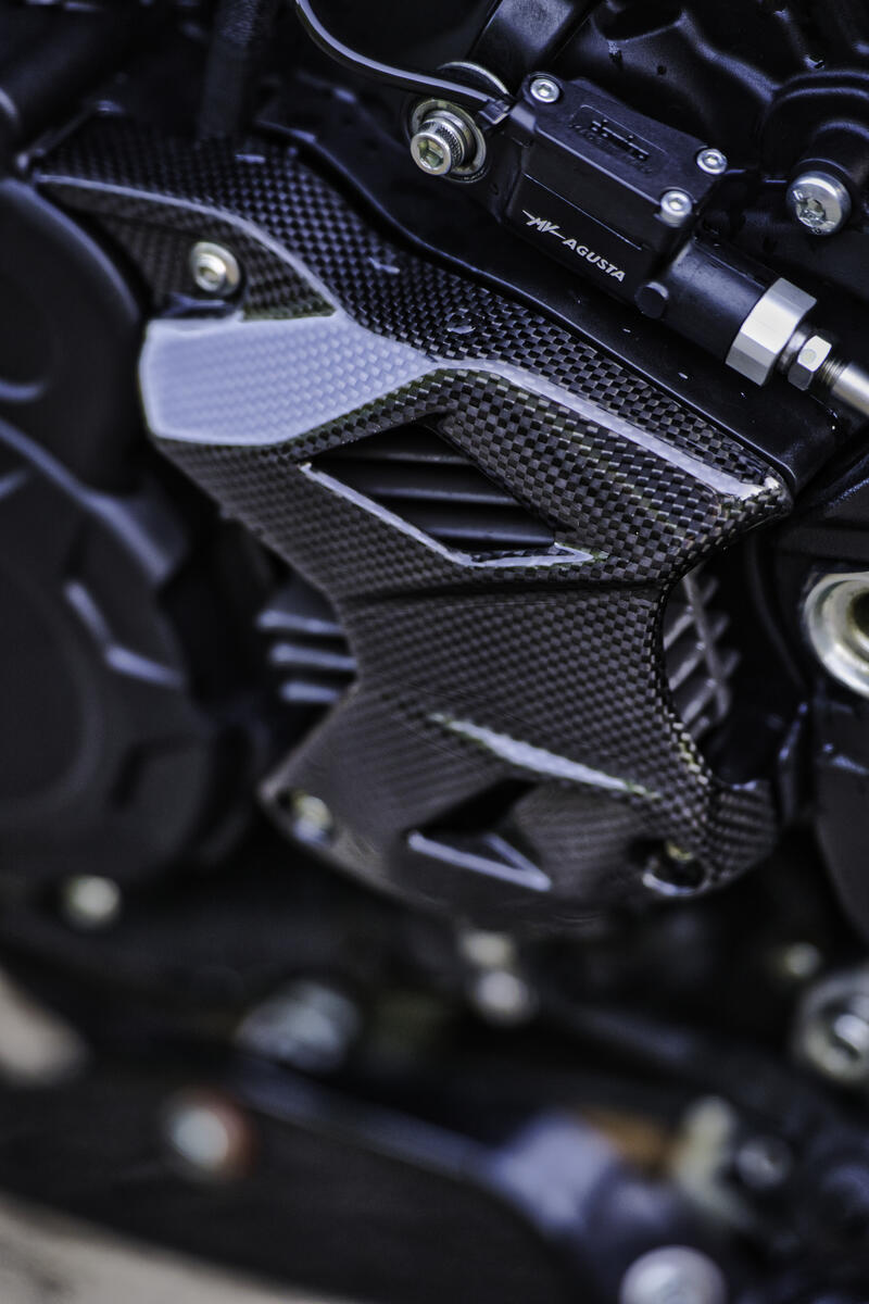 Voltage regulator cover MV Agusta - Carbon