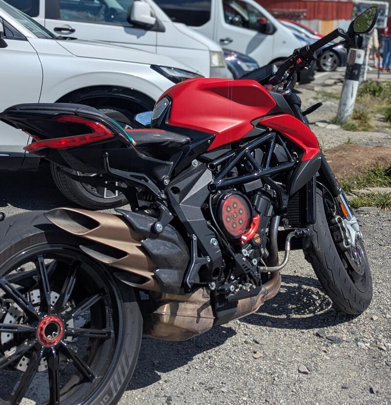Exhaust heat guard carbon MV Agusta Brutale and Dragster