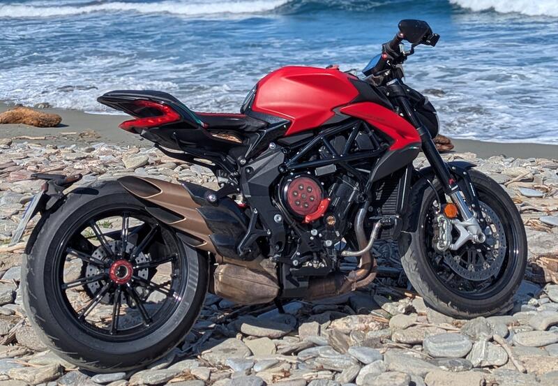 Exhaust heat guard carbon MV Agusta Brutale and Dragster