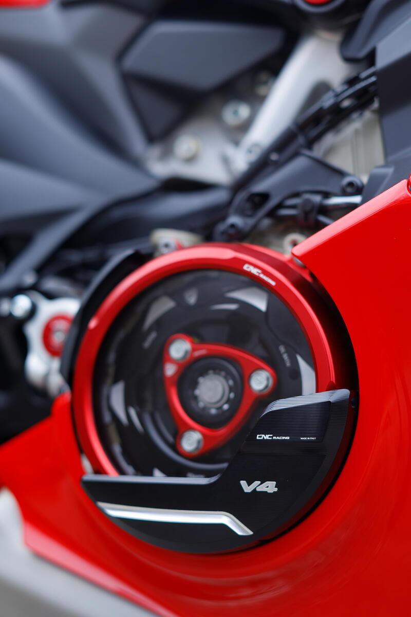 Clear oil bath clutch cover Ducati Panigale V4