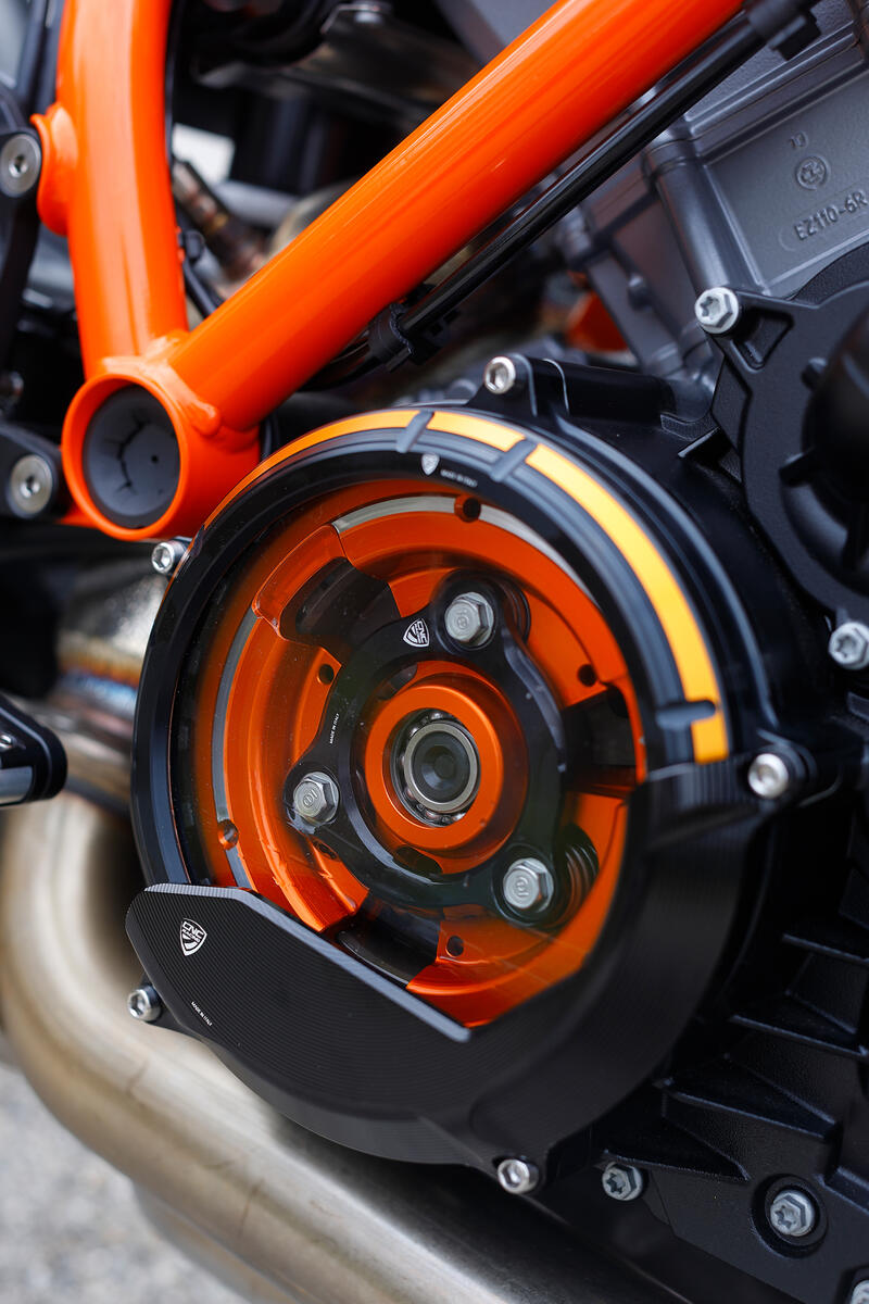 Carter frizione trasparente KTM LC8 - Edizione Bicolore