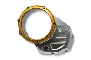 Carter trasparente per frizioni ad olio Ducati BICOLOR Argento
