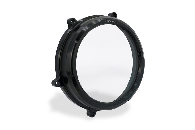 Clear oil bath clutch cover Ducati Panigale 959, 1199 and 1299 Black