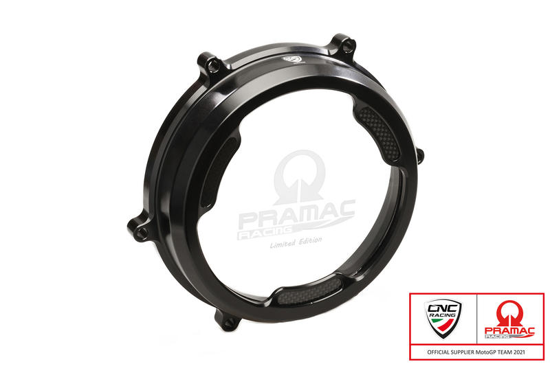 Carter trasparente con inserti in carbonio per frizioni ad olio Ducati Panigale - Pramac Racing Limited Edition Black