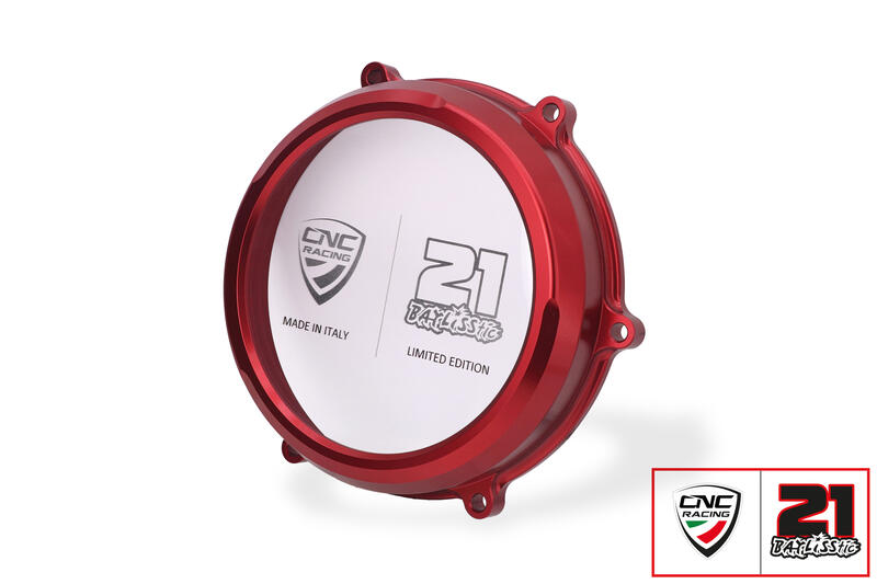 Carter trasparente per frizioni ad olio Ducati Panigale V4 - Troy Bayliss Limited Edition Red