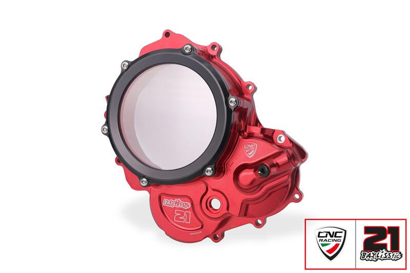Carter trasparente per frizioni ad olio Ducati - Troy Bayliss Limited Edition Red/Black