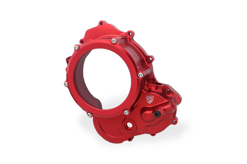 Carter trasparente per frizioni ad olio Ducati Red