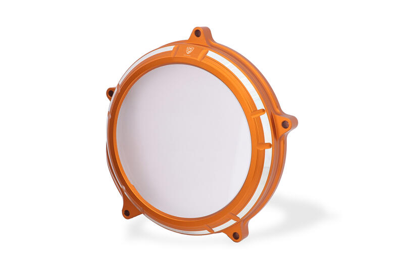 Carter frizione trasparente KTM LC8 Orange/Silver