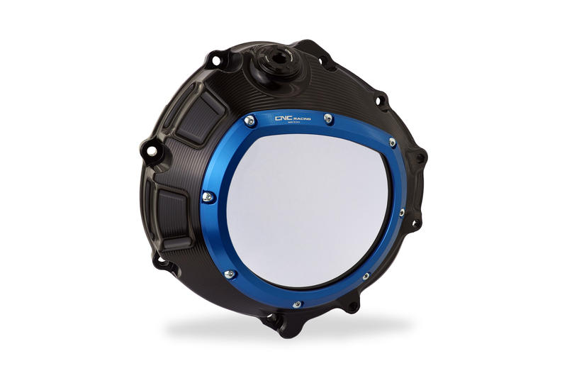 Clear clutch cover for BMW Black/Blue