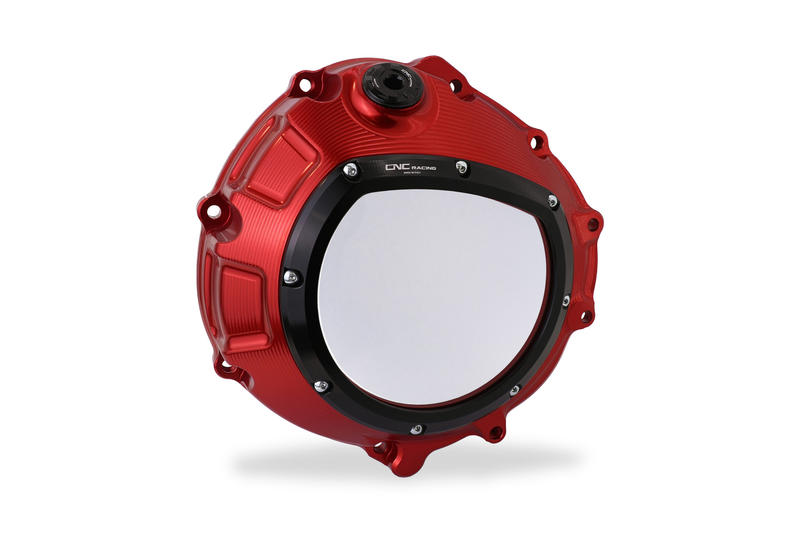 Clear clutch cover for BMW red color Red/Black