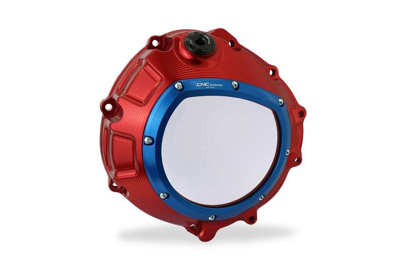 Clear clutch cover for BMW red color Red/Blue