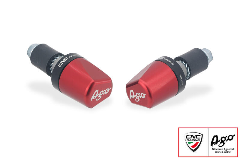 Handlebar ends LOOK - Giacomo Agostini Limited Edition Red