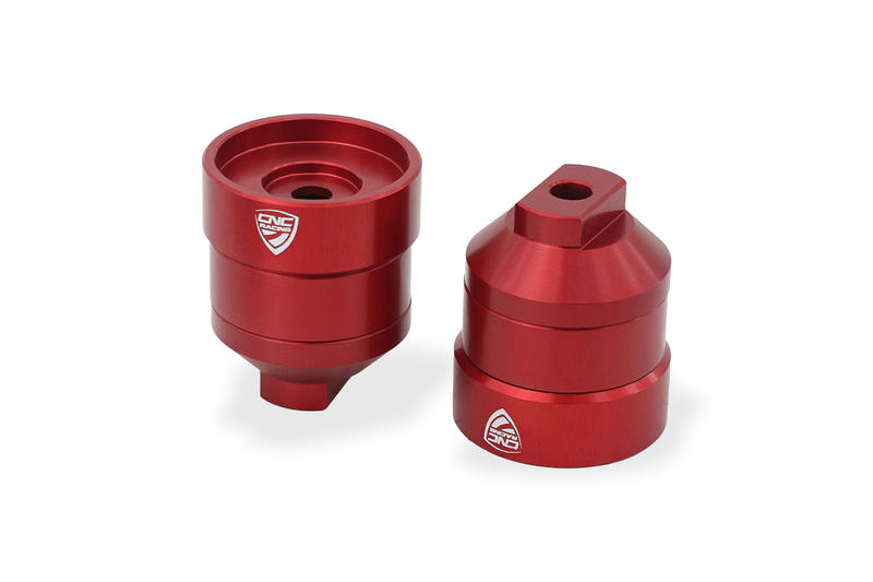 Handlebar ends Moto Guzzi V85 TT Red