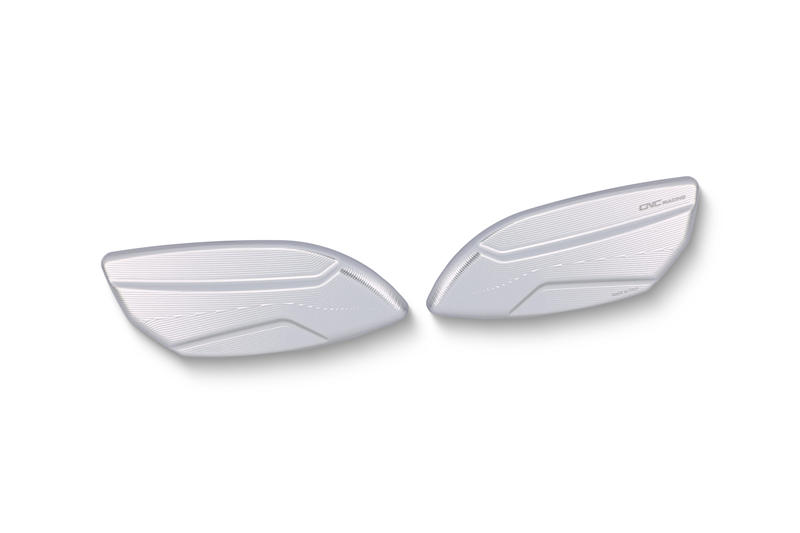 Mirror blank covers Aprilia RSV4 Silver
