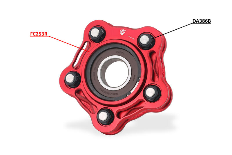 Rear sprocket flange Ducati Red