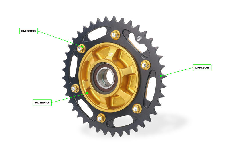 Rear sprocket flange Ducati Multistrada V2 MY2025 Gold