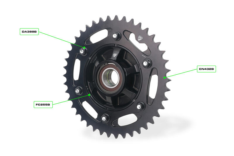 Rear Sprocket Flange for Ducati Panigale V2 MY2025 and Streetfighter V2 MY2025 Black