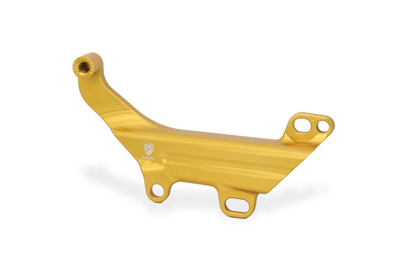 Brake lines cover with fluid tank bracket Ducati Gold