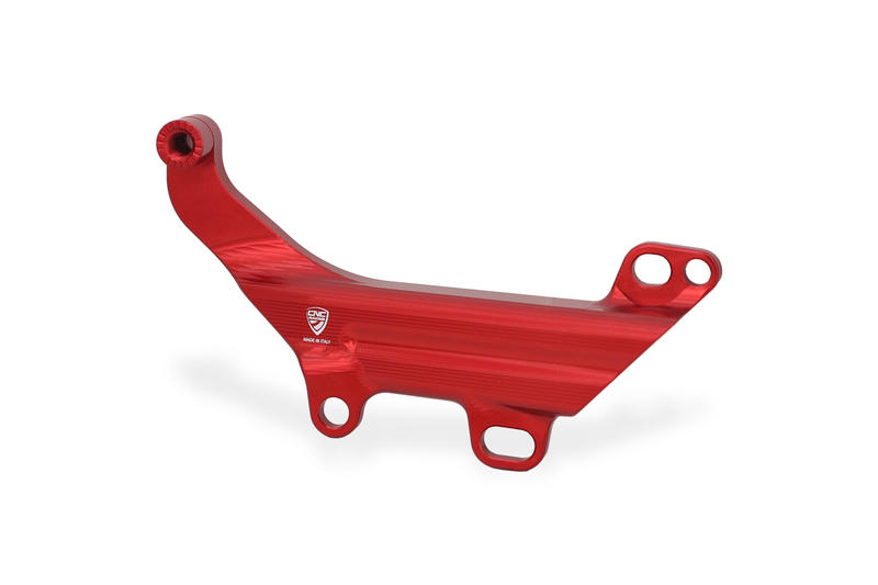Brake lines cover with fluid tank bracket Ducati Red