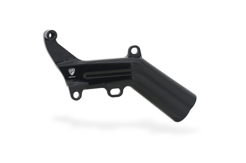 Brake lines cover with fluid tank bracket Ducati Black