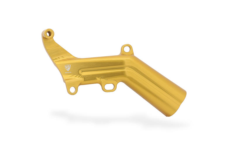Brake lines cover with fluid tank bracket Ducati Gold