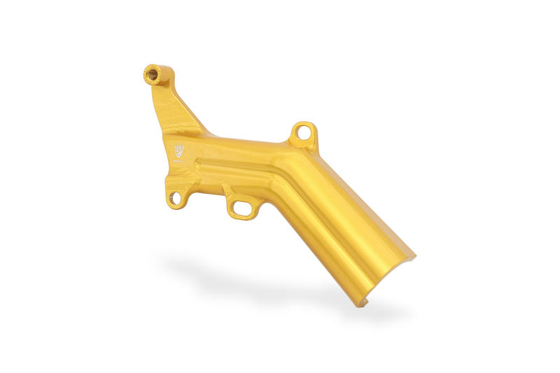Brake lines cover with fluid tank bracket Ducati Gold