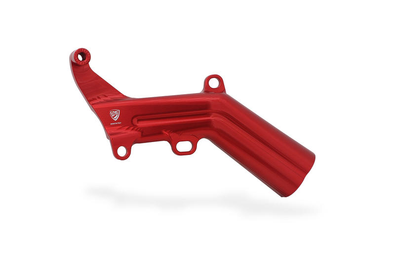 Brake lines cover with fluid tank bracket Ducati Red