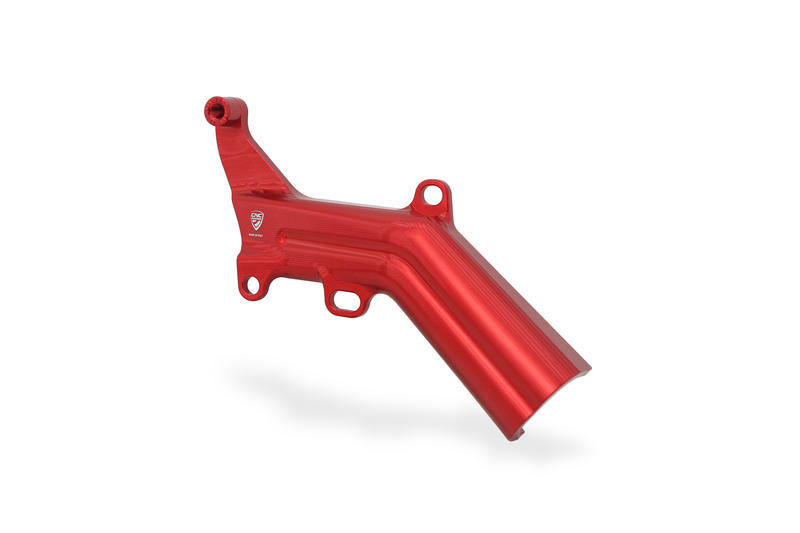 Brake lines cover with fluid tank bracket Ducati Red