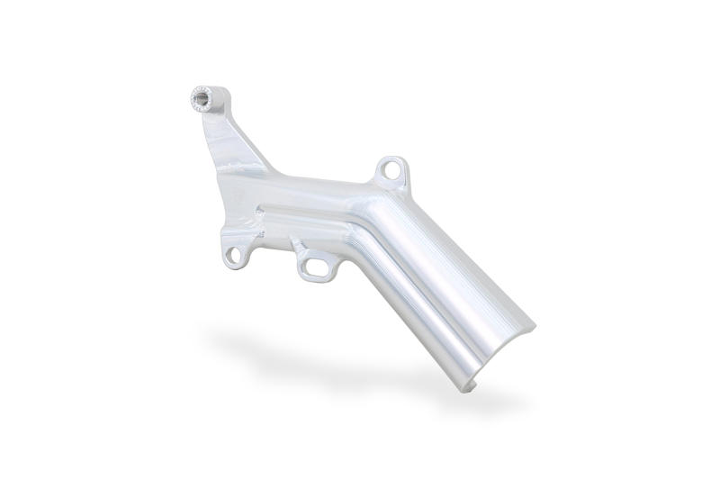Brake lines cover with fluid tank bracket Ducati Silver