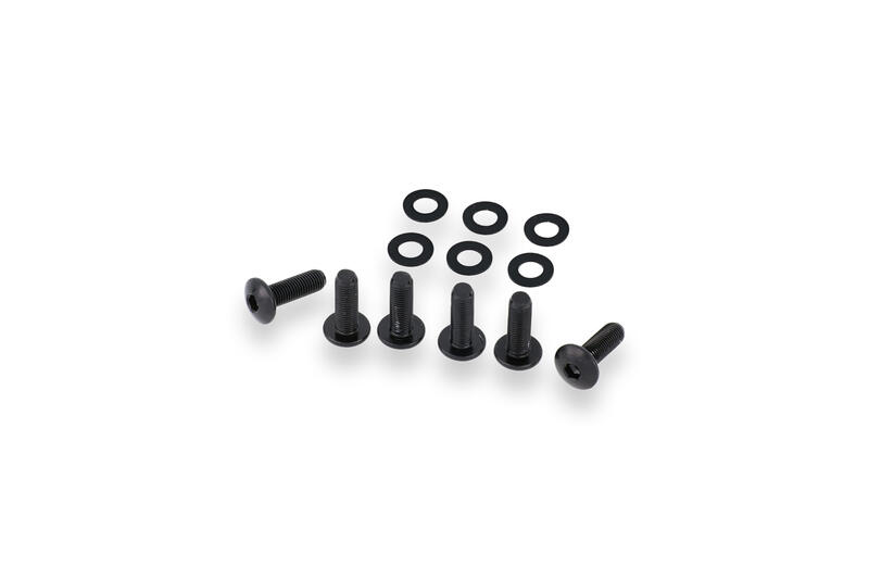 Screen bolt kit 6 pcs - Ducati Black