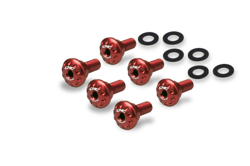 Screws kit Front Mudguard Ducati DesertX Red