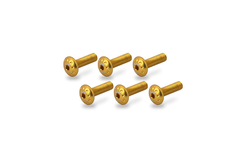 Screw kit steering head cover Ducati Streetfighter V2 Gold