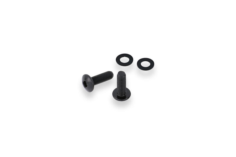 Screen bolt kit - Ducati - 2 pcs Black