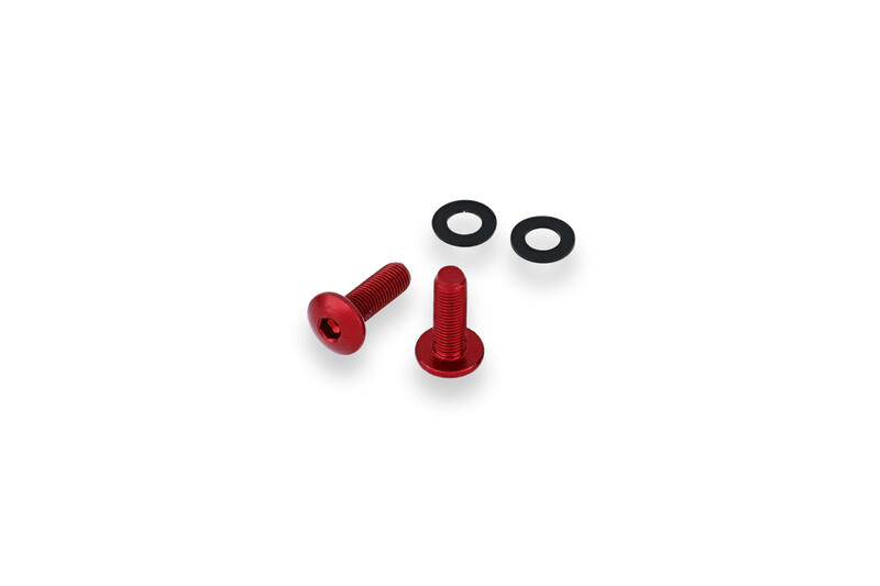 Screen bolt kit - Ducati - 2 pcs Red