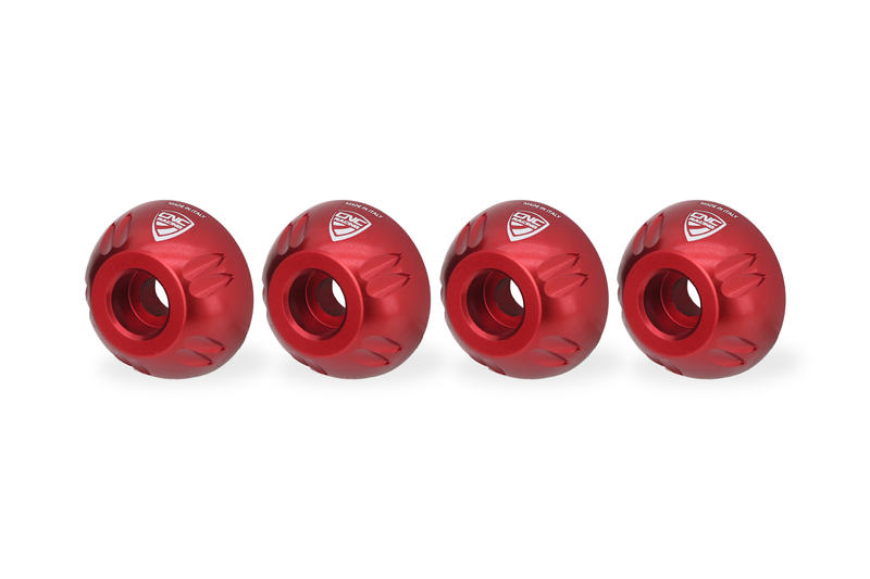 Rear shock Absorbers screw collars Moto Guzzi Red