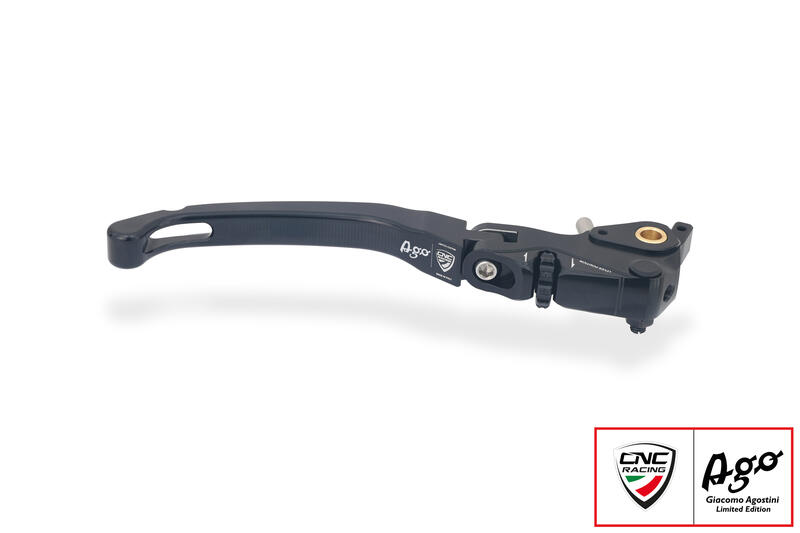 Brake lever Race EVO - folding - Giacomo Agostini Limited Edition Black/Black