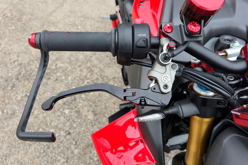 Brake lever RACE EVO Folding For Brembo Semi-Radil Master Cylinders - Troy Bayliss Limited Edition Black/Black