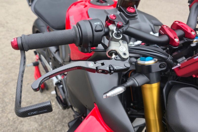 Brake Lever RACE EVO Folding Glossy Carbon For Brembo Semi-radial Master Cylinders Black