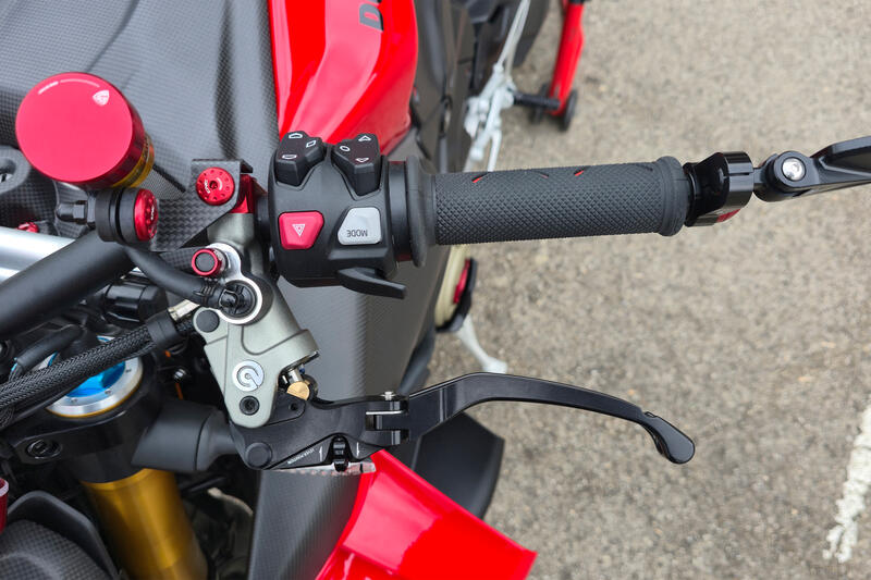 Clutch lever RACE EVO Folding For Brembo Semi-Radial Master Cylinders Black/Black