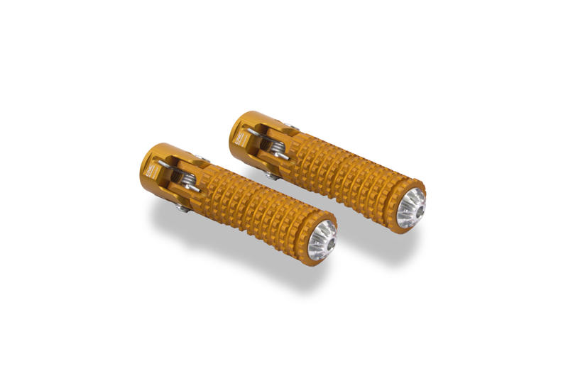 Footpegs folding universal - Comfort Gold