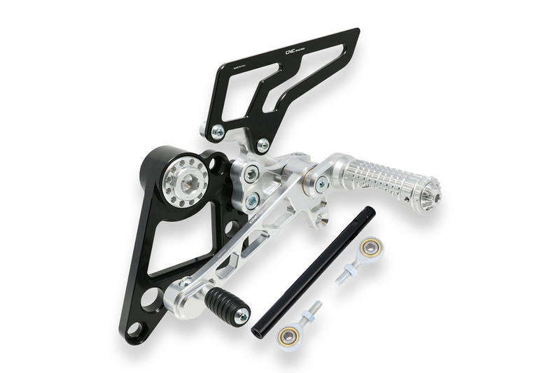 Adjustable rear sets Ducati Monster 696 796 1100 Silver