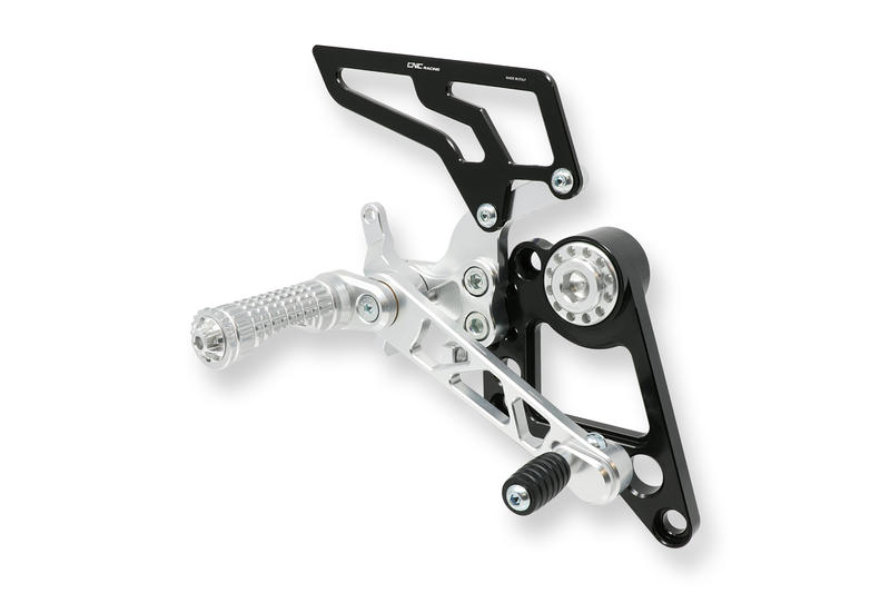 Adjustable rear sets Ducati Monster 696 796 1100 Silver