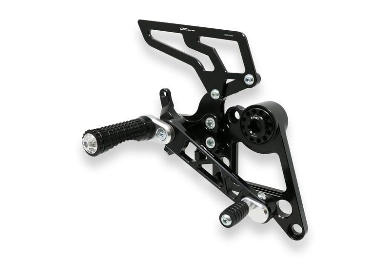 Adjustable rear sets Hypermotard 796 1100 Black