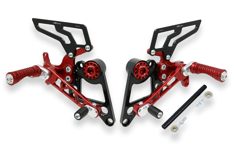 Adjustable rear sets Hypermotard 796 1100 Red